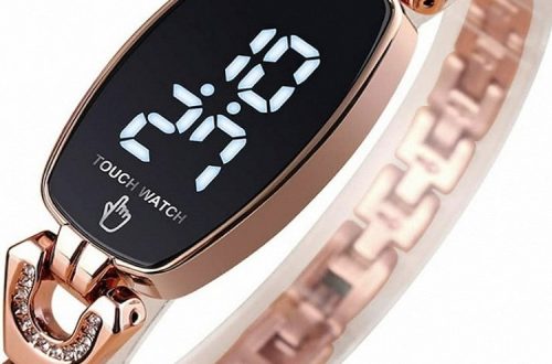 woman digital watch