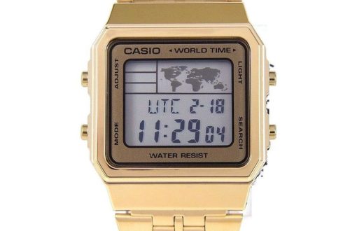 metal digital watch