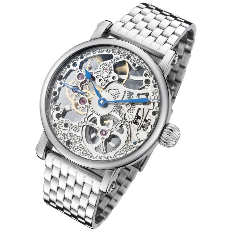 Mechanical skeleton watch