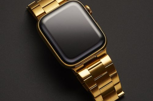 Gold Apple Watch band