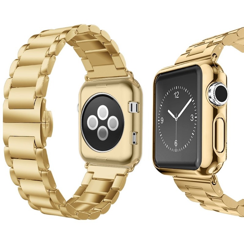 Gold Apple Watch band