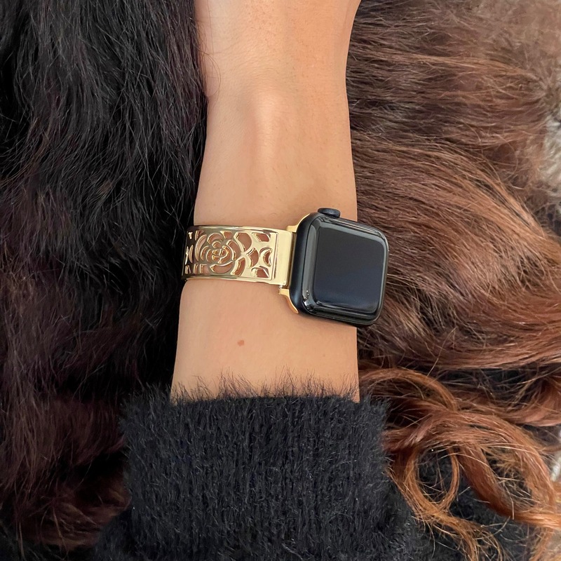 Gold Apple Watch band